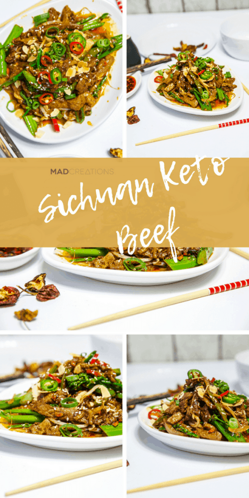 Mad Creations Sichuan Beef Keto dinner with the MOST delectable sauce #glutefree #ketomeals #Chineseketo