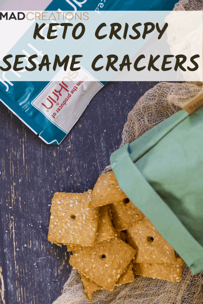 Keto crackers pinterest banner