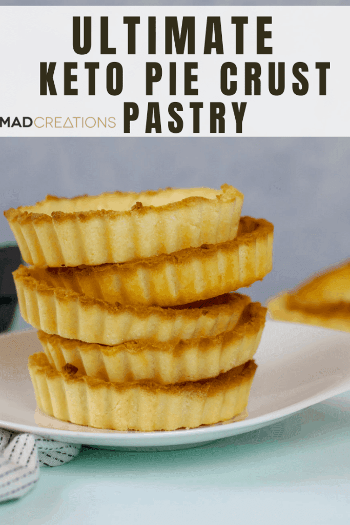 Our super easy keto pie crust is going to be your favourite new recipe. Absolutely the best and easy keto shortcrust pastry you will make! #ketopiecrust #ketopastry #ketorecipe #lowcarbrecipe #glutenfreepastry
