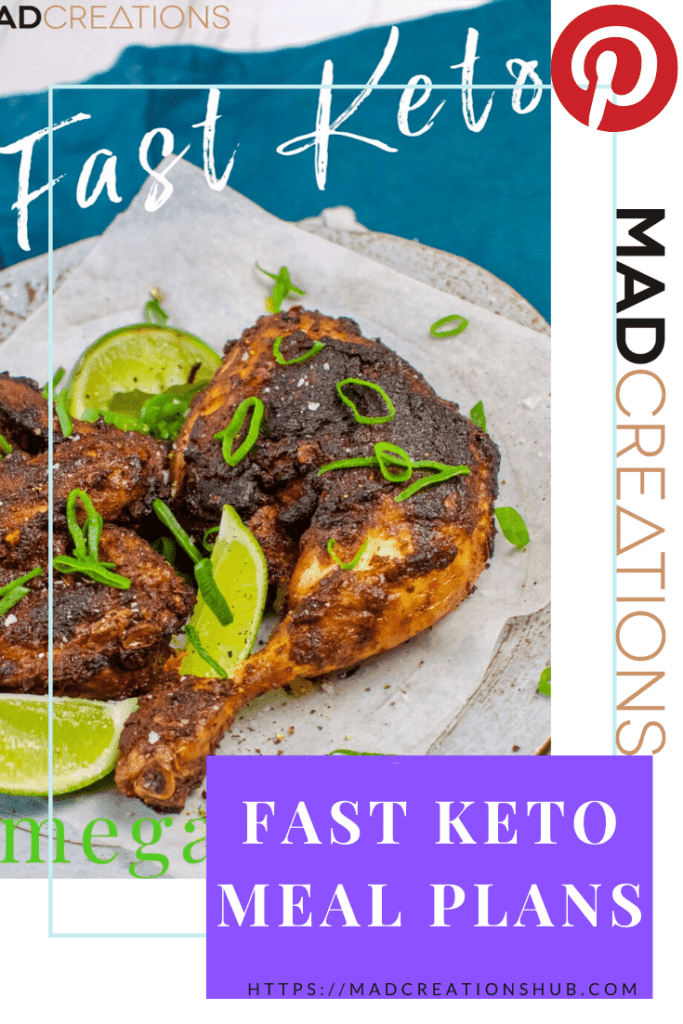 Fast Keto meal plan ebook cover