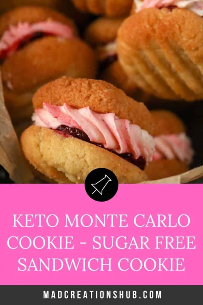 Keto Monte Carlo Cookie Pinterest Banner