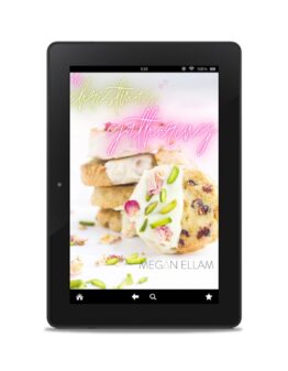 A Christmas Gathering e3Book by Megan Ellam cover on a black tablet.
