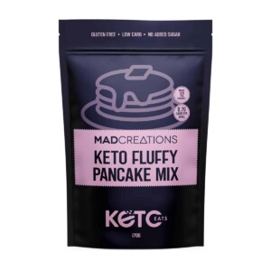 Keto Fluffy Pancake Mix packet.