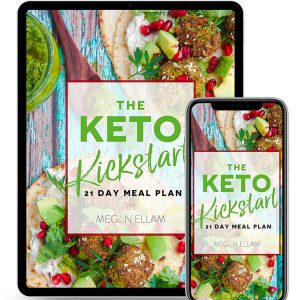 Keto Kickstart eBook cover on an ipad and phone