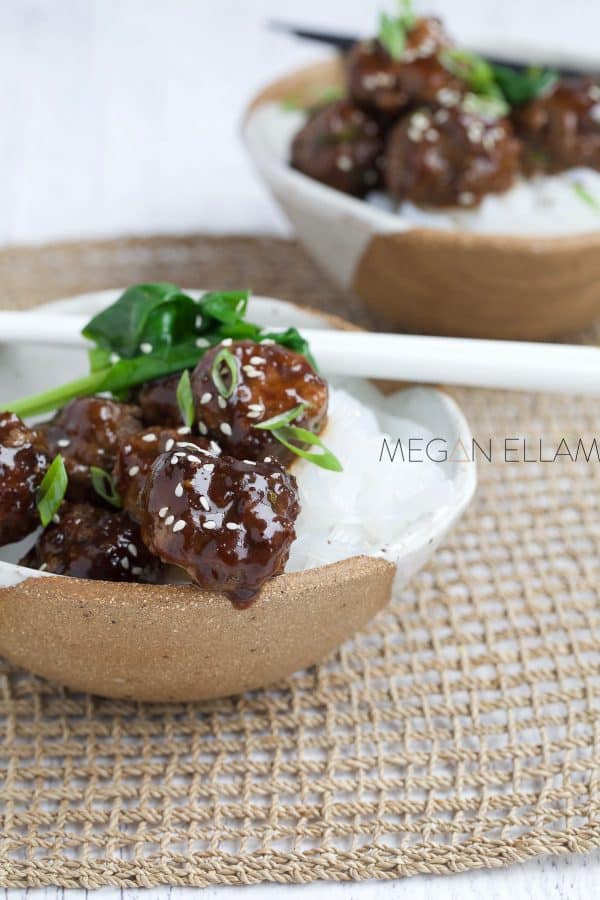 meatballs in a bowl.