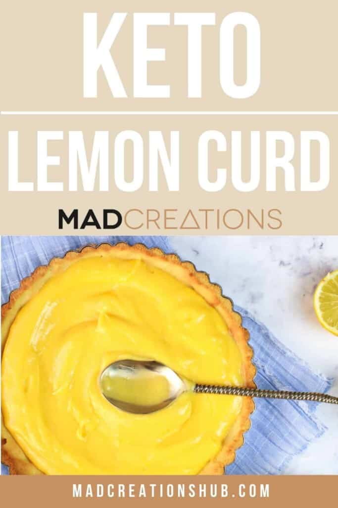 Keto Lemon Curd Pinterest banner.