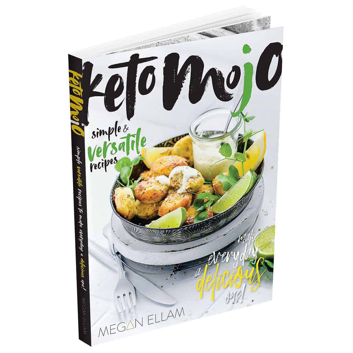 Keto Mojo Cookbook cover.