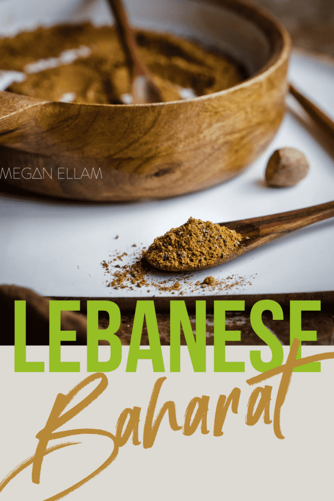 Lebanese 7 Spice (Baharat) Pinterest banner.