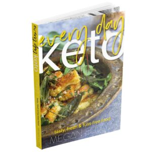 Every Day Keto Cookbook on white background.